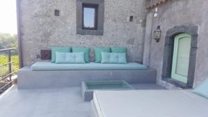 A relax corner at winery